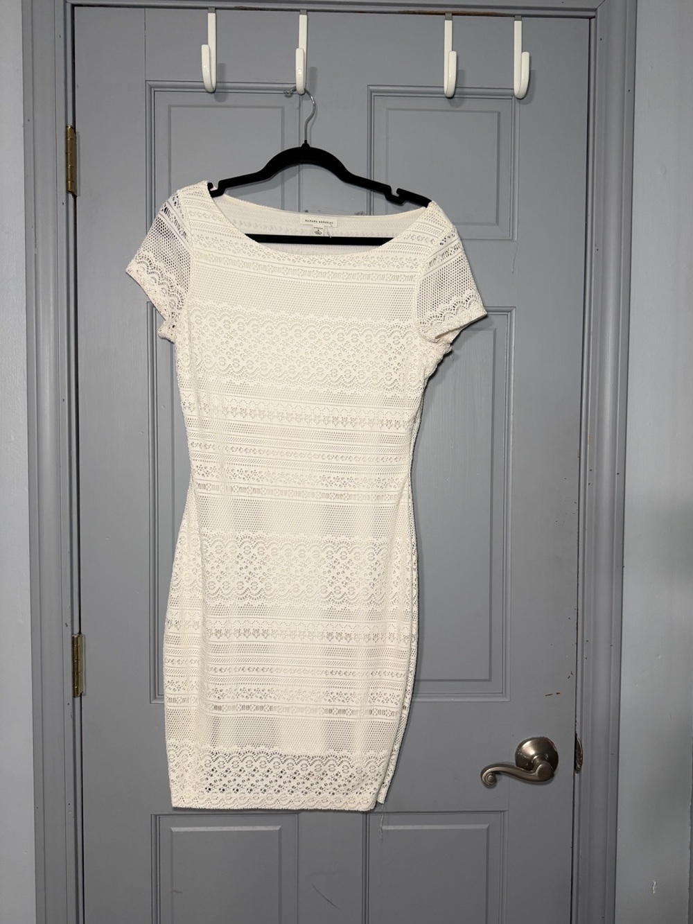 Banana Republic White Lace Mini Dress